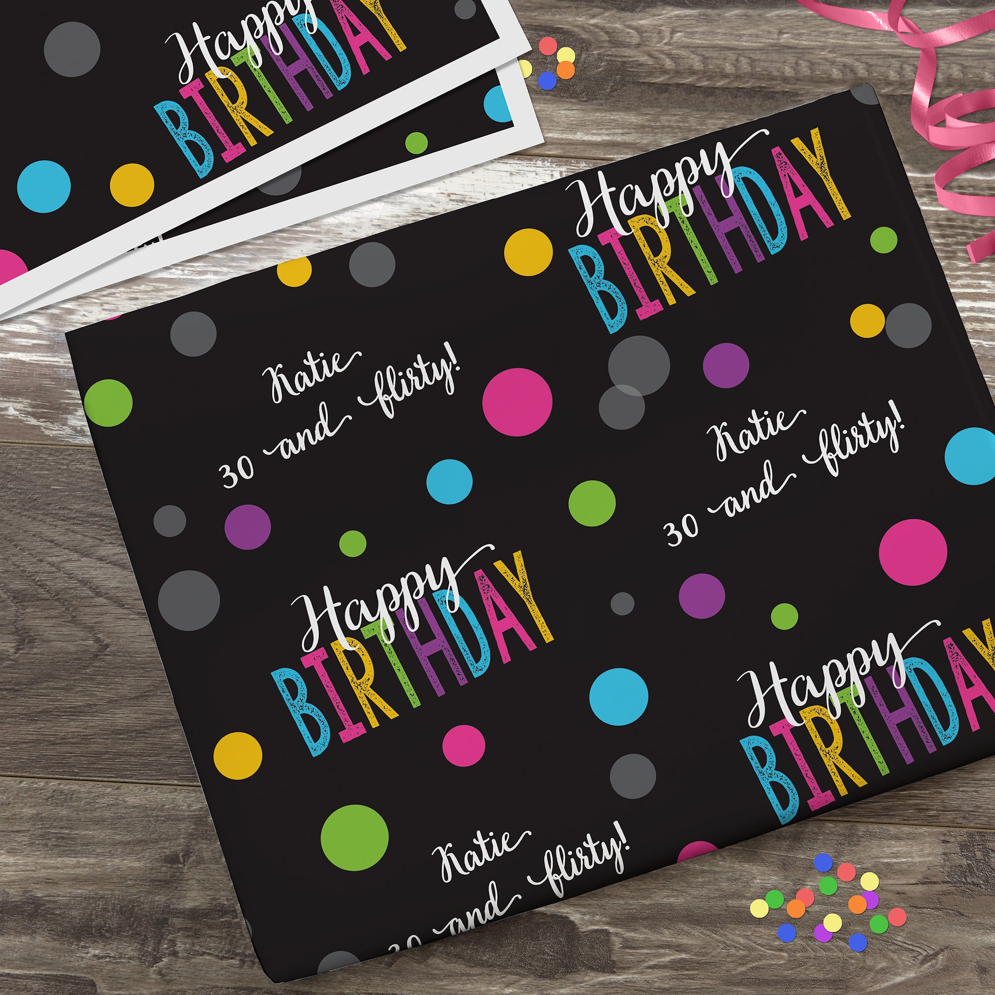 Personalized Birthday Gift Wrap - Custom Photo Wrapping Paper – My