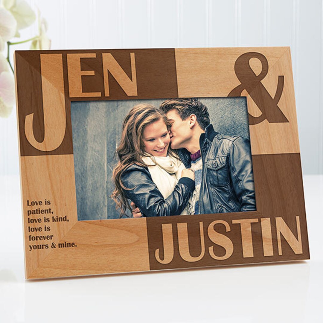 Couples Personalized Frame, Romantic Gifts, Wedding Frame, Boyfriend