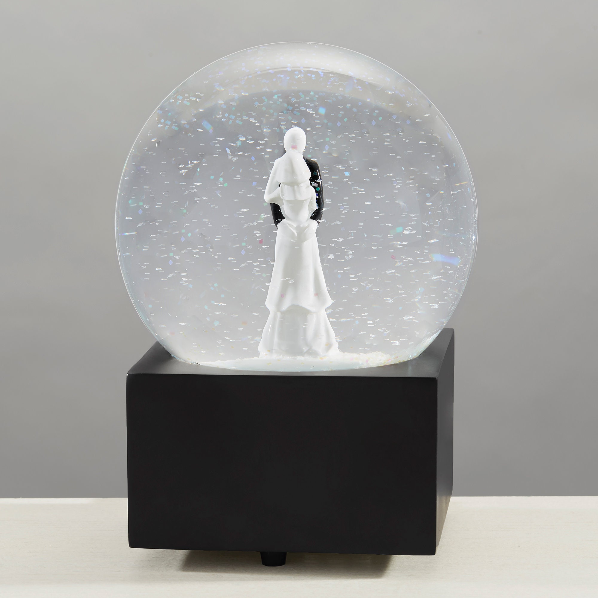Engraved Wedding Photo Snow Globe