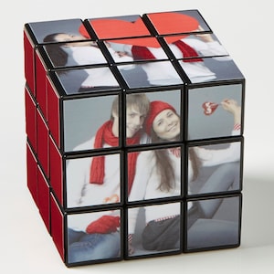 Cute Couple Personalized Photo Rubik&#39;s® Cube, Personalized Valentine&#39;s Day Gift, Gifts for Her, Romantic Gift for Couple, Custom Photo