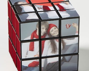 Cute Couple Personalized Photo Rubik's® Cube – Personalized Valentine's Day Gift – Gifts for Her – Romantic Gift for Couple – Custom Photo