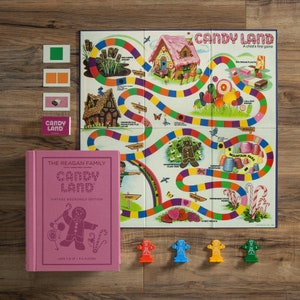 Candyland® Personalized Vintage Bookshelf Edition Board Game, Personalized Games, Personalized Games for Kids