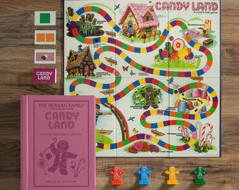 Candyland® Personalized Vintage Bookshelf Edition Board Game, Personalized Games, Personalized Games for Kids