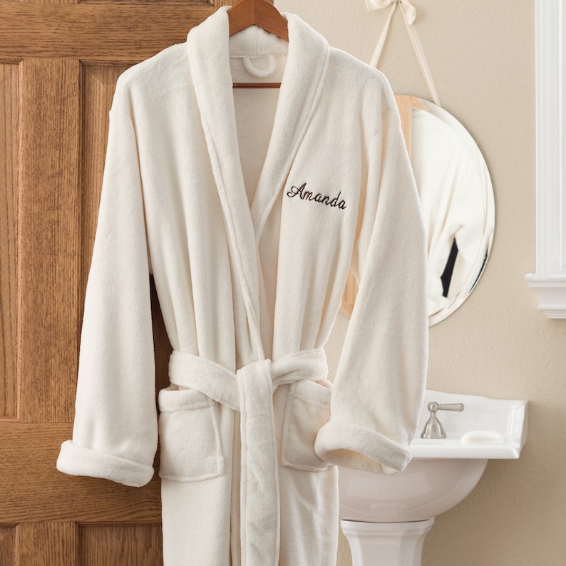 Embroidered Personalized Fleece Robe, Gifts for Her, Mother's Day Gifts
