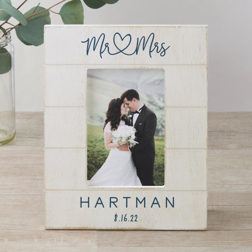 Wedding Couple Personalized Picture Frame Anniversary Gift Etsy