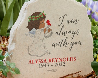 Precious Moments® Cardinal Personalized Memorial Standing Garden Stone, Personalized Memorial Gift, Sympathy Gifts, Memorial Stone