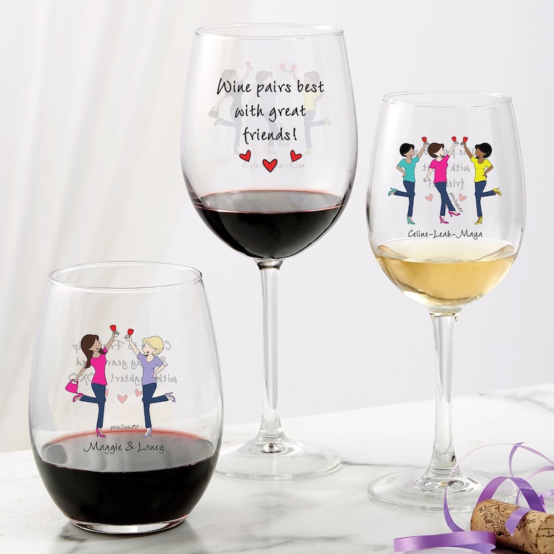 PersonalizationMall Wine Glass - Thumbnail 2