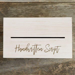 Write Your Own Personalized Graduation Wood Card Box, Graduation Party Decor, Graduation Keepsake, Graduation Gifts, Graduation Card Box Handwritten Script