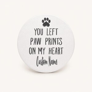 Pet Memorial Personalized Heart Pocket Token – Personalized Memorial Gift – Pet Memorial – Custom Pet Memorial Gifts