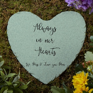 Memorial Expressions Personalized Heart Garden Stone, Personalized Memorial Gifts, Gifts for Sympathy