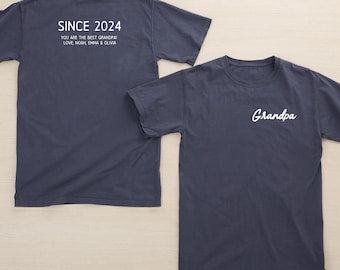 Dad Life Personalized 2-Sided ComfortWash T-Shirt, Father's Day Gifts, Gifts for Him, New Dad Gifts, Men's Gifts, Stepdad Gifts, Dad Gifts