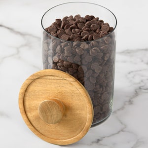 Write Your Own Personalized Glass Container with Acacia Lid – Personalized Home Decor – New Home Gifts – Gifts for Couples – Kitchen Decor image 5