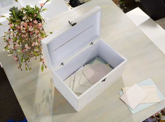 Classic Elegance Personalized Wedding Wood Card Box, Wedding