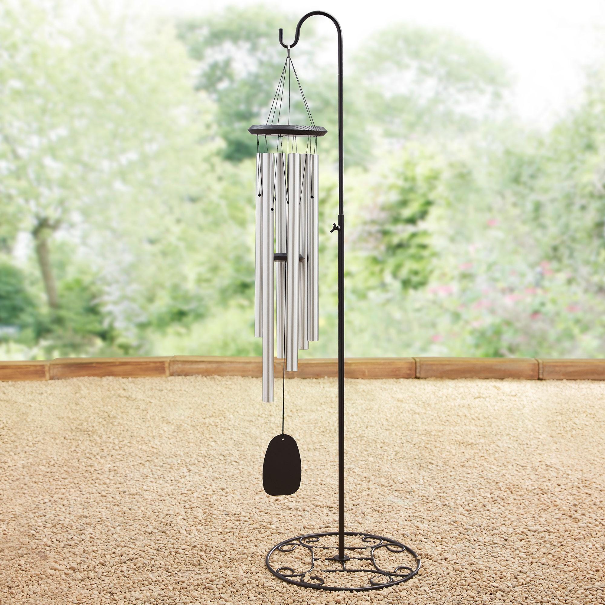 Personalized Amazing Grace Wind Chimes With Faith Verse & Feather Tag ...