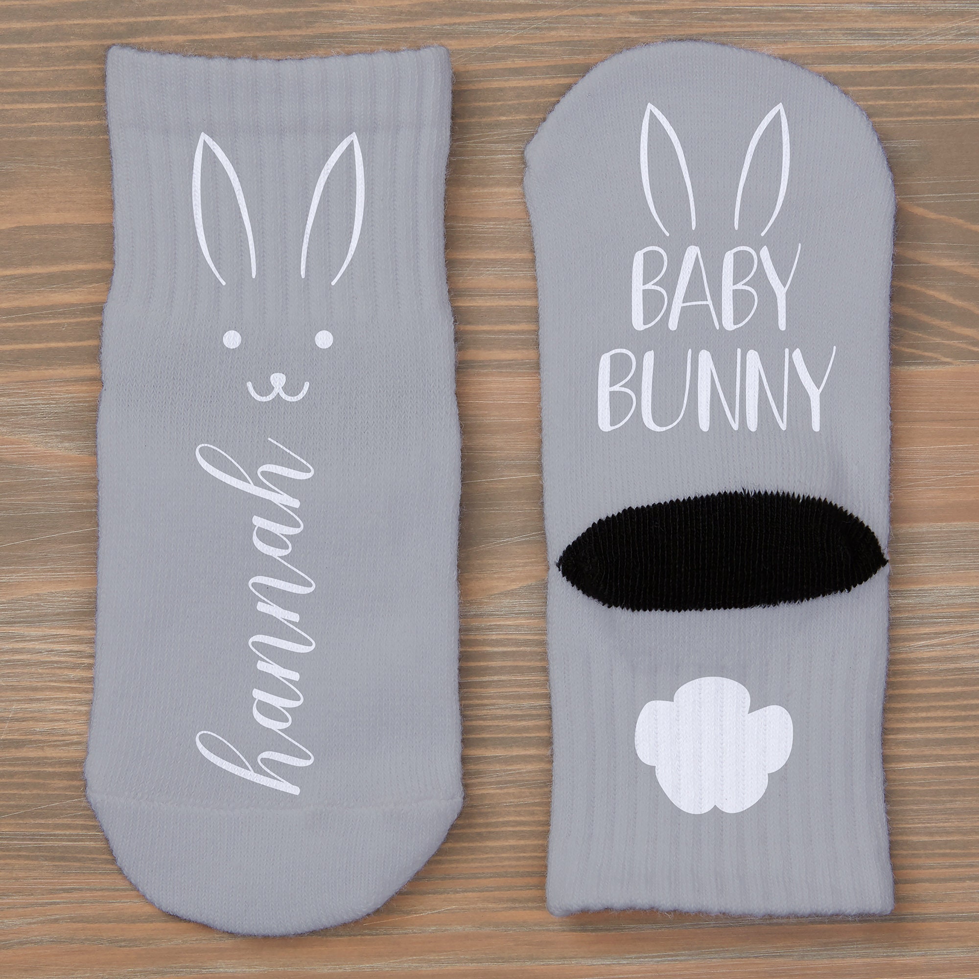 Baby Bunny Personalized Toddler Socks Toddler Socks Custom Etsy