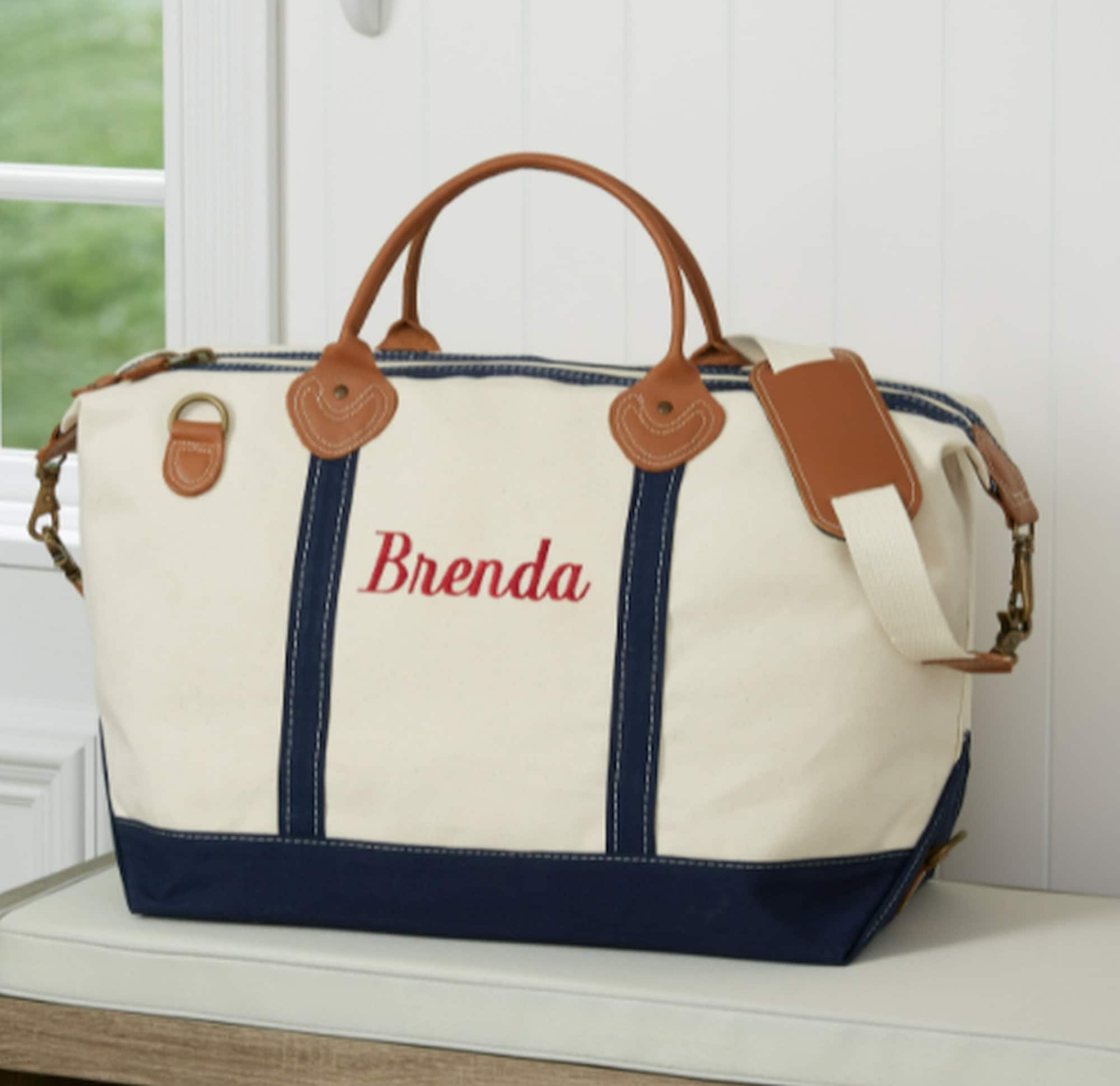 Luxurious Embroidered Canvas Duffel Bag Gifts for Her Etsy