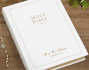 NIV Personalized Family Holy Bible, Engraved Bible, Religious Gift, Newlywed Gift, Wedding Gift, Housewarming Gift