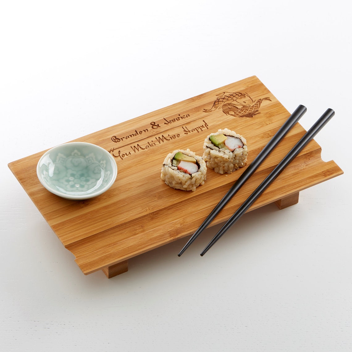 Engraved Personalized Sushi Board Gifts for Couples Fun Etsy