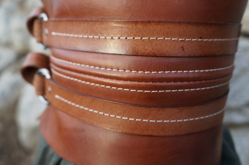 Gladiator Belt Brown Leather Belt Kidney Belt Wide Leather Etsy