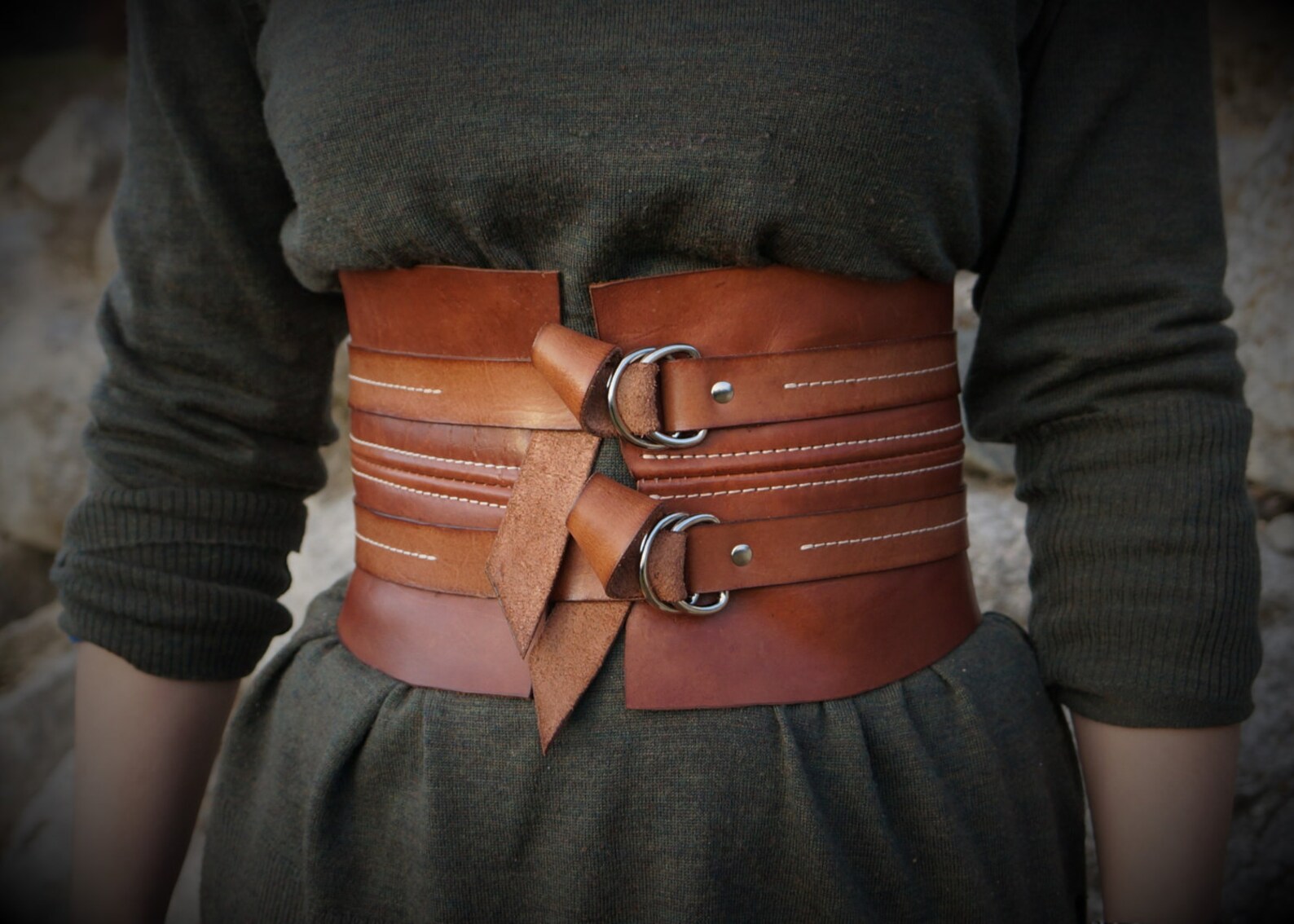 Gladiator Belt Brown Leather Belt Kidney Belt Wide Leather Etsy