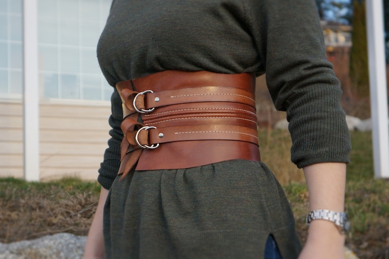 Gladiator Belt Brown Leather Belt Kidney Belt Wide Leather Etsy