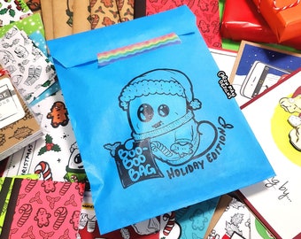 Holiday Boo-Boo Bag Stationery Surprise, Oops Bag Discount Christmas Mystery Grab Bag, Oopsie Bag with Holiday Cards, Stickers, Notebooks