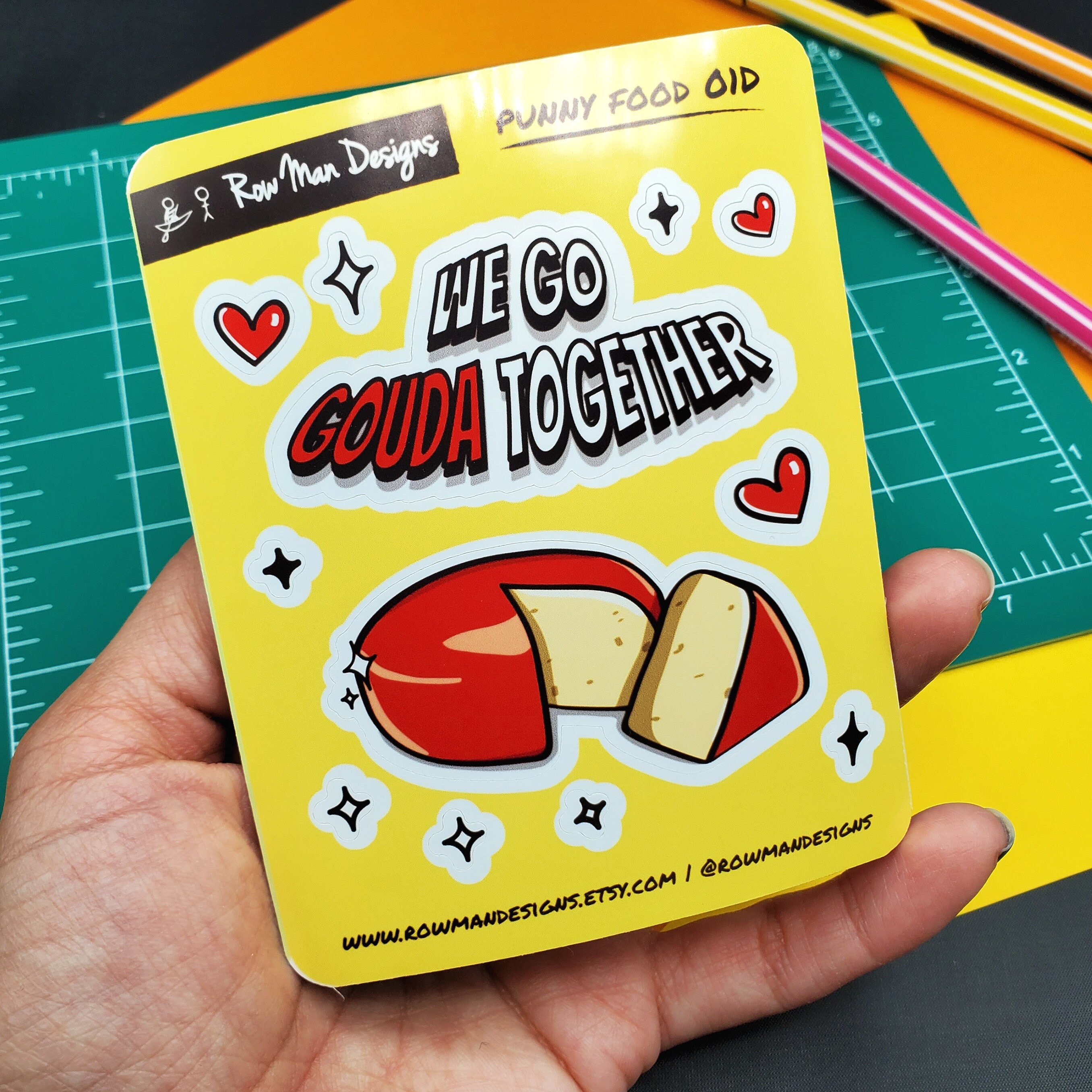 Punny Food Sticker Sheets Food Planner Stickers Journal - Etsy