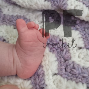 Shooting Stars Crochet Baby Blanket (Chevron Star Stitch Blanket)