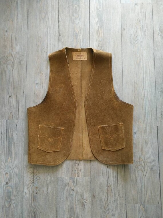 1960s Levi's Leather vest original vintage