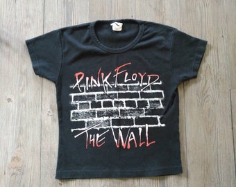 Vintage Pink Floyd The Wall belly shirt 1989 rare!
