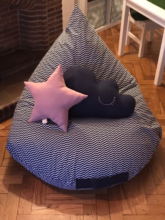Large childrens pyramid bean bag Etsy