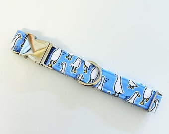 Silly Goose Dog Collar, Goose Dog Collar, Ducks Dog Collar, Boy Dog Collar