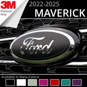 2022-2025 Ford Maverick Truck Emblem Overlay Insert Decals (Set of 2) 2024 2023