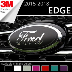 2015-2018 Ford Edge Emblem Overlay Insert Decals (Set of 2) 2016 2017