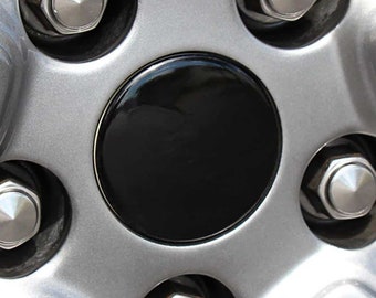 BocaDecals - Calcomanía para tapa central de 75 mm, color negro sólido