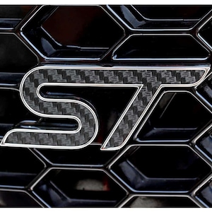 2013-2019 Focus ST Carbon Fiber Emblem Overlay Decal Inserts (Set of 2)