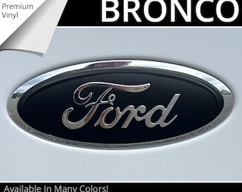 BocaDecals Emblema trasero superpuesto para Ford Bronco 2022-2025 (Juego de 1) 2024 2023