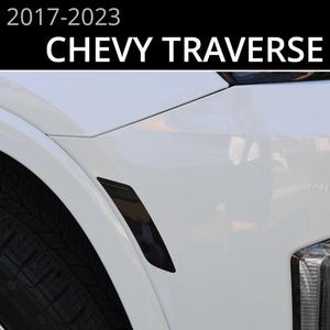 BocaDecals Side Market Tint Blackout Decals For 2018-2023 Chevy Traverse (Set of 2) 2019 2020 2021 2022
