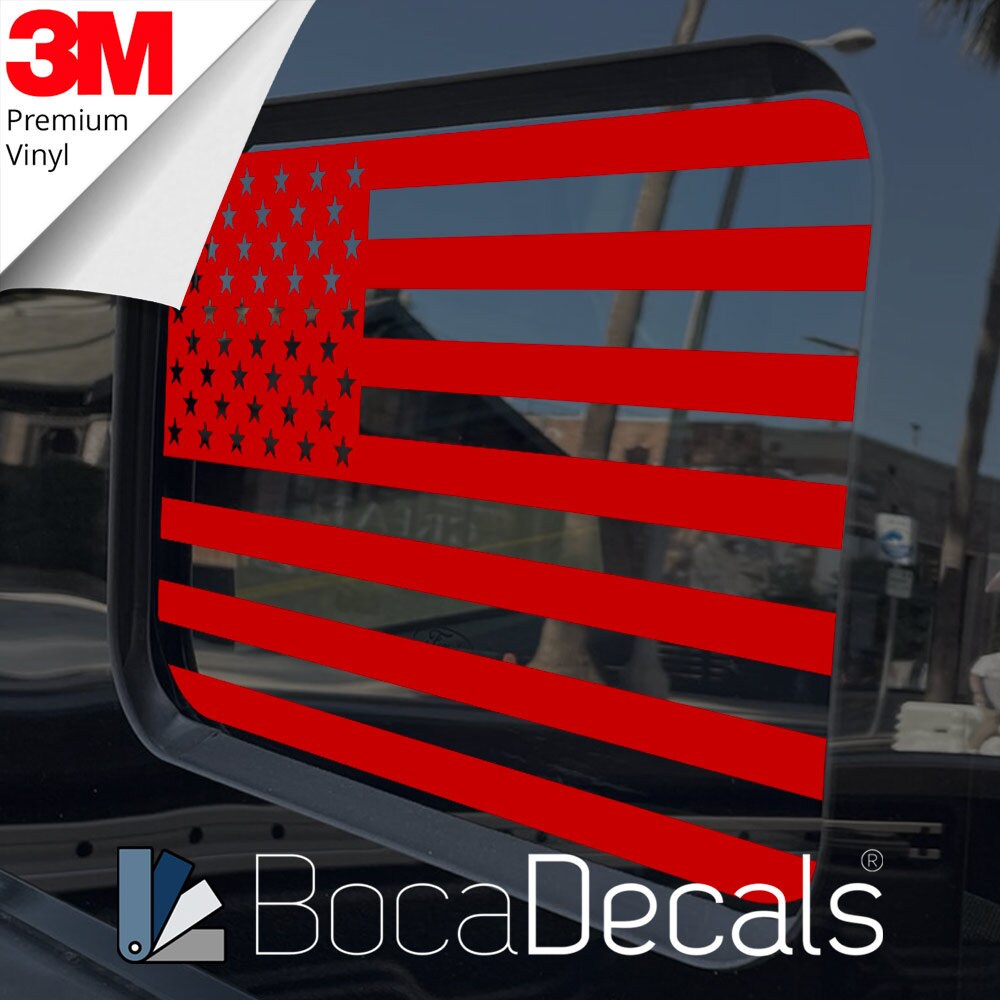 2018-2025 Ford Ranger Rear Middle Window American Flag Decal 2019 2020 ...