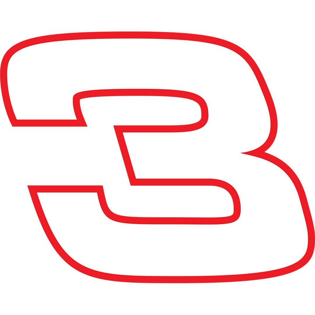 3 Inch Dale Earnhardt 3 Decal 2 Piece Decal - Etsy