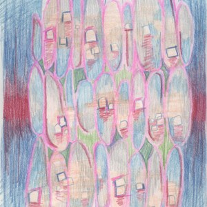 Bubble Tapestry - Digital Print of Original Drawing