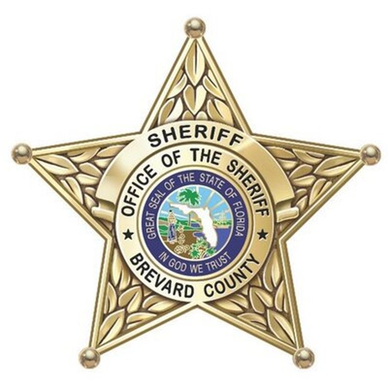Brevard County Sheriffs Office Badge Vinyl Decal Car Window Etsy