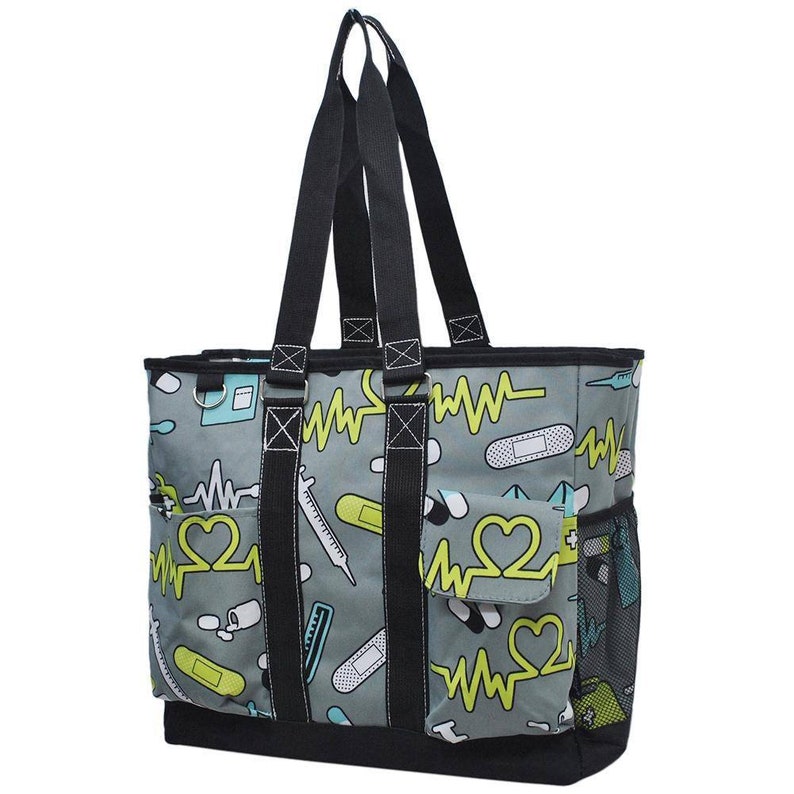 shopping Embroidered Nurse canvas tote Customized bag custom personalized