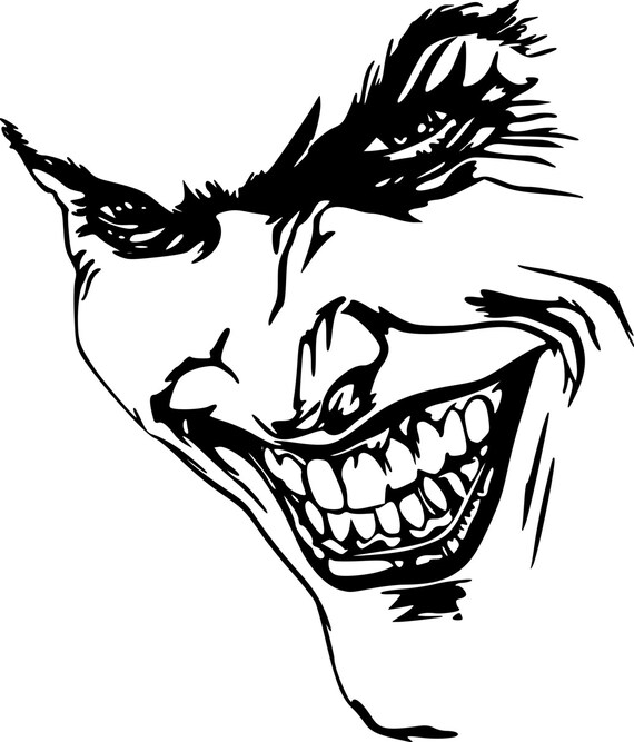 Joker Silhouette Aufkleber Auto Fenster Vinyl Laptop