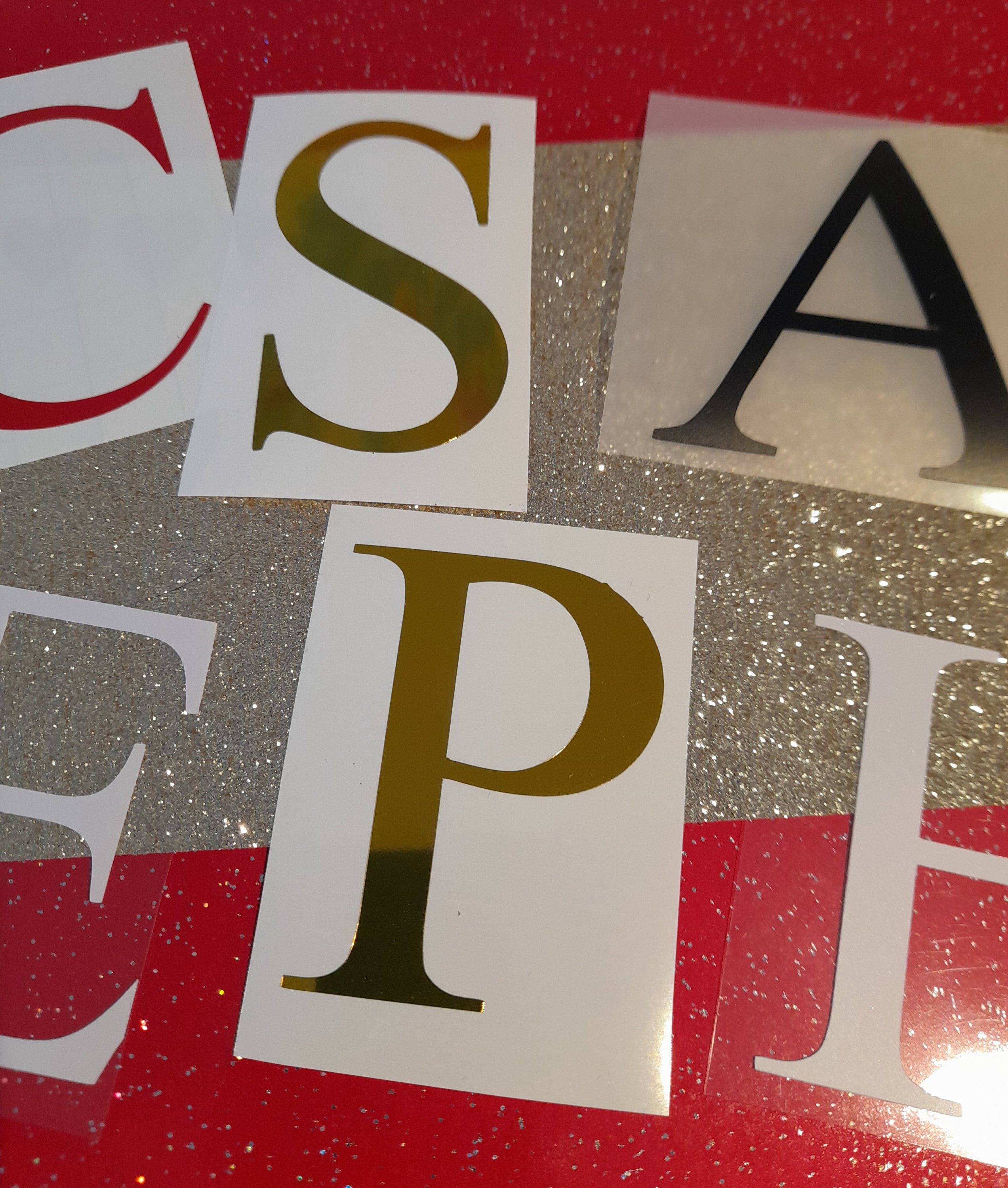 Personalised Vinyl's. Single Letters. Initial Decals. Etsy UK