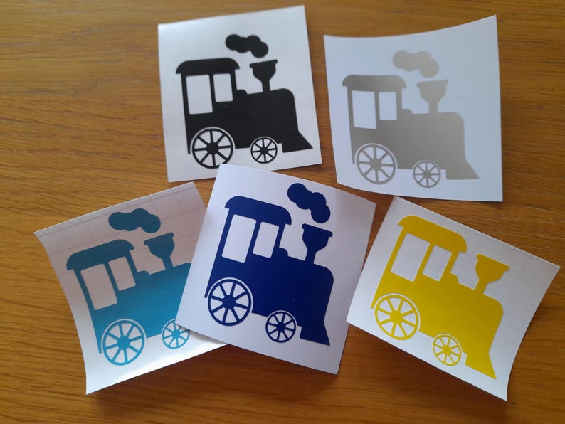 Personalised Vinyl Decal and Name Set: Tractor, Train, Car, Cat - Etsy