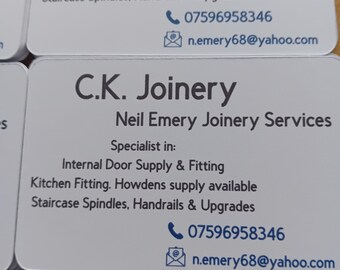 Business cards. Custom made. Bold. Personalised.