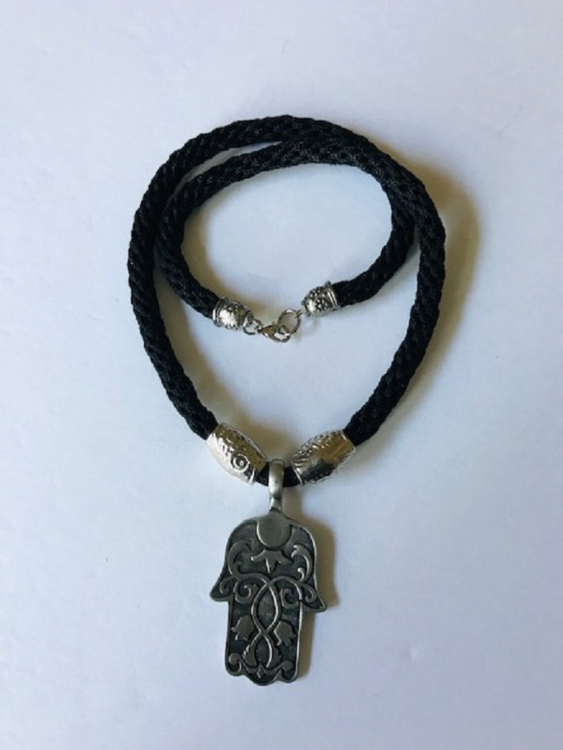 Black handmade cord necklace handmande cord necklace gift for Etsy