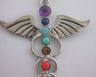 Guardian Angel Gemstone, Rememberance, Loss of Loved One, Sentimental Pendant Necklace, Birthstone, Personalized, Charms, Pendant, Gift