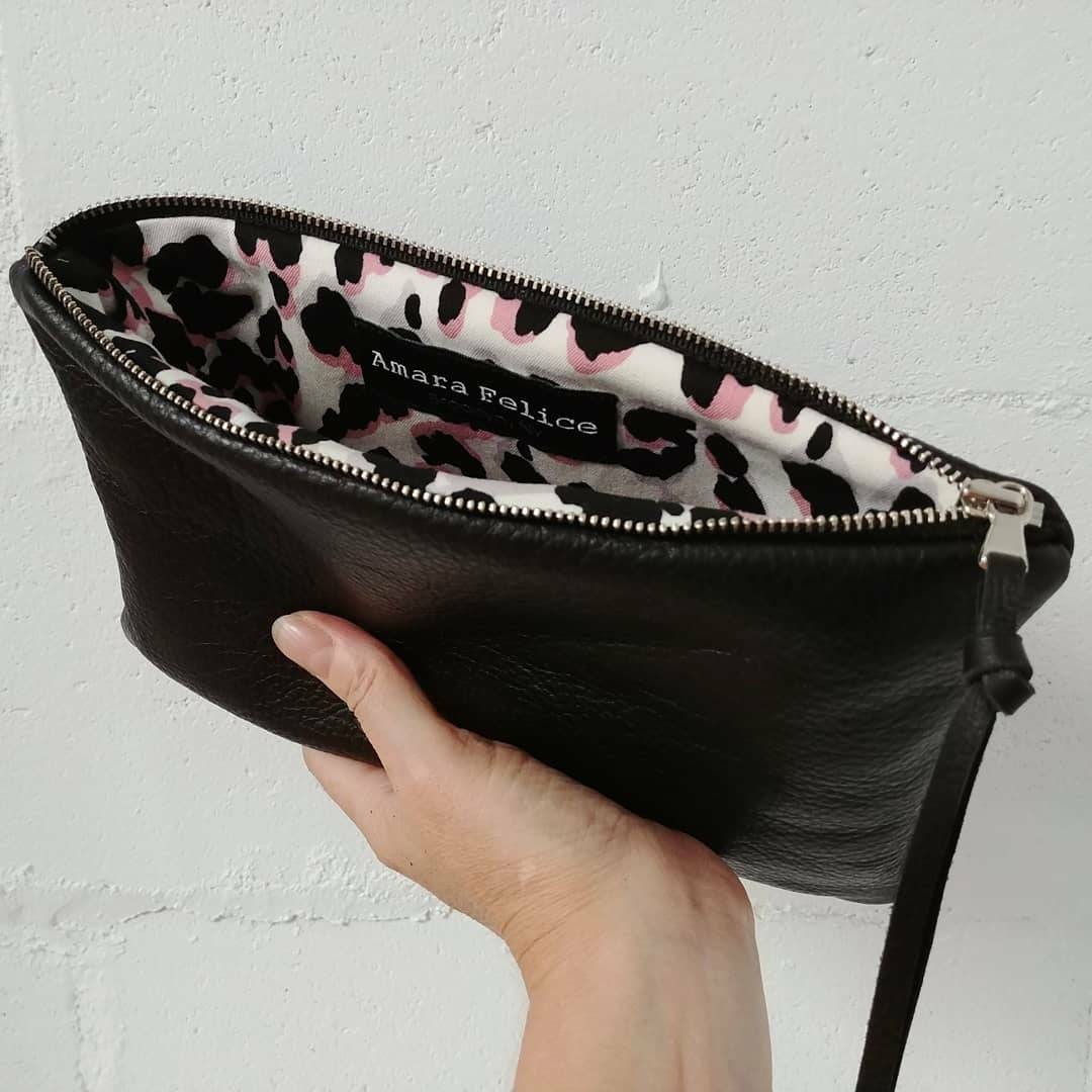 Black Leather Clutch Bag, 9 Black Leather Clutch Bag, 9